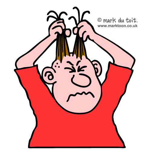 clipart girl pulling hair out - photo #30